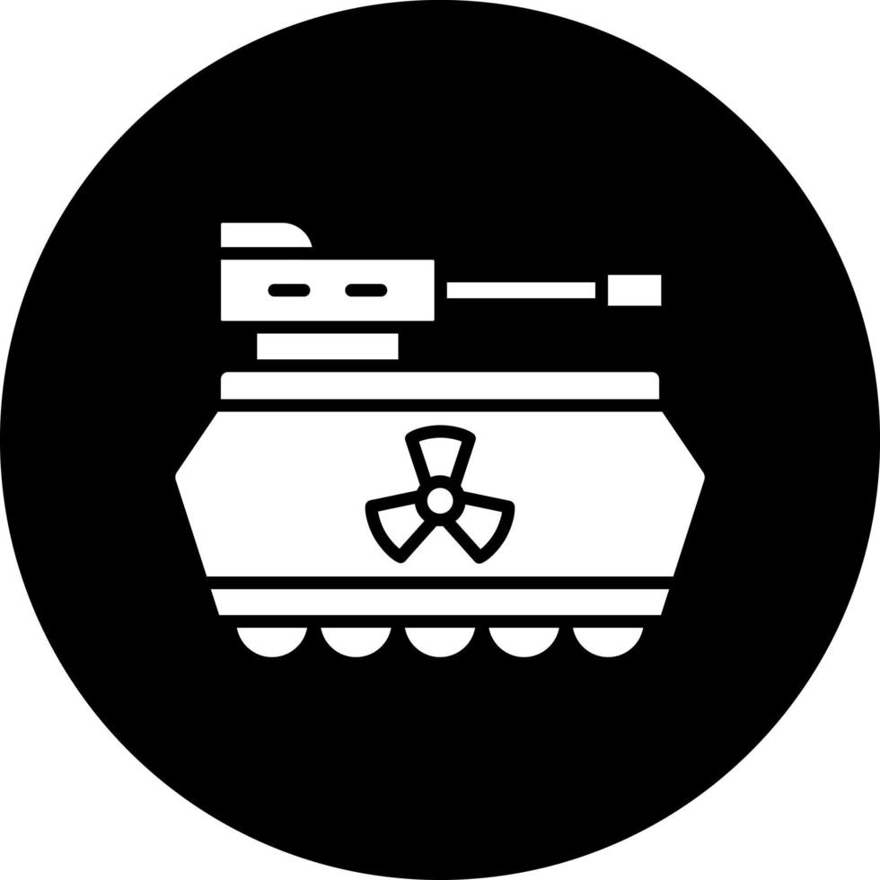 Nuclaer Tank Vector Icon Style