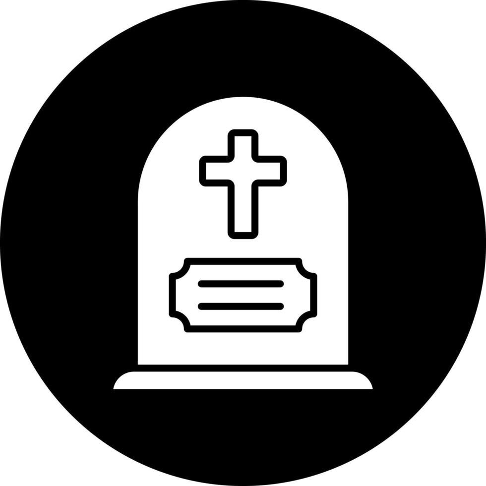 lápida sepulcral vector icono estilo