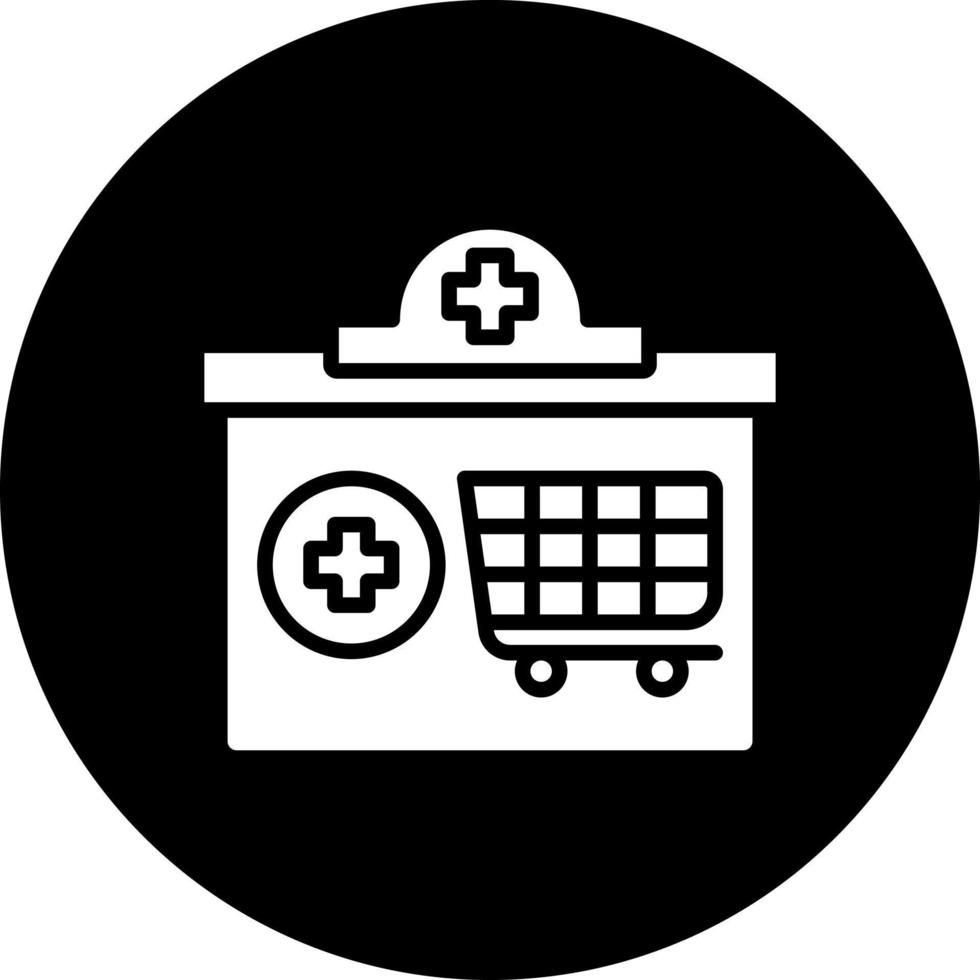médico comercio electrónico vector icono estilo