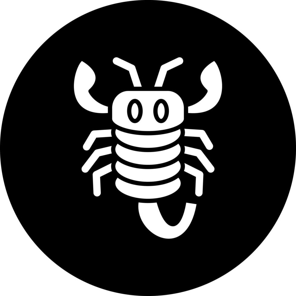 escorpión vector icono estilo