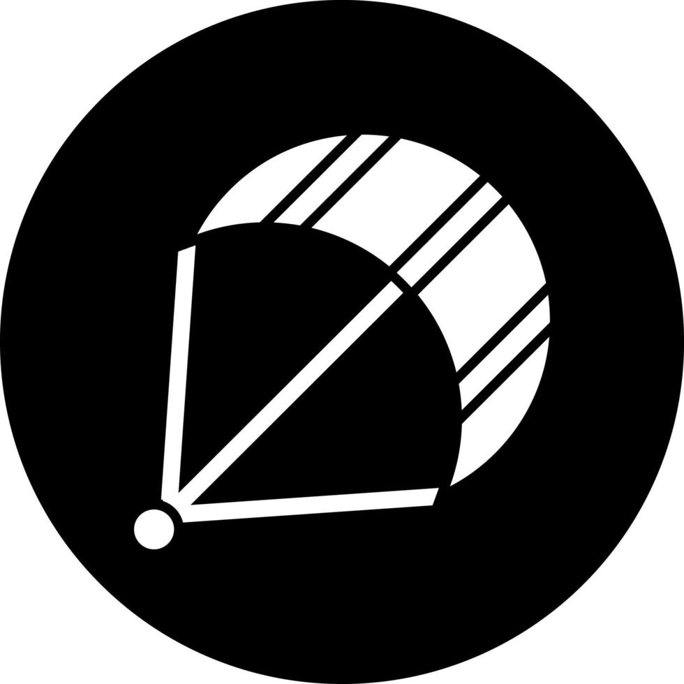 Kite Surf vector icono estilo