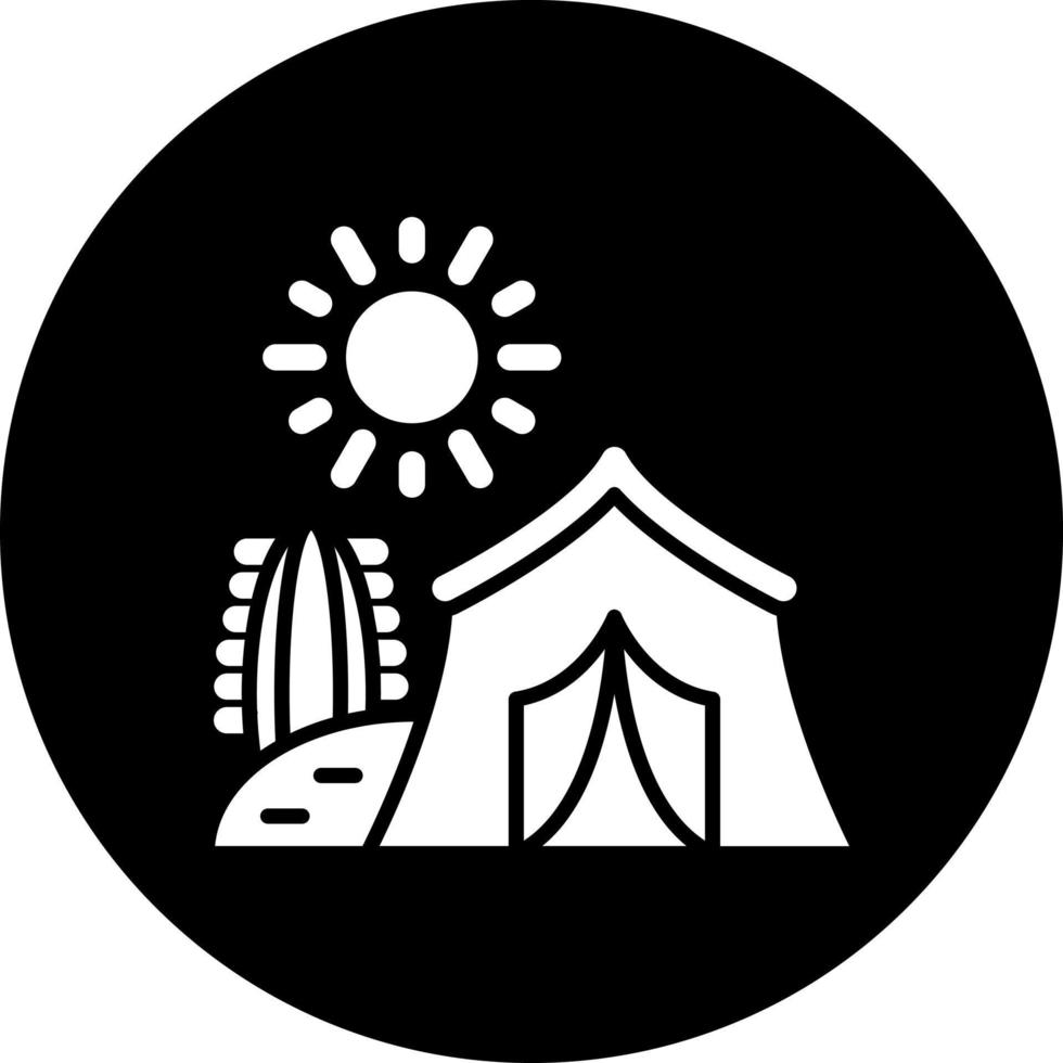 Desert Camp Vector Icon Style