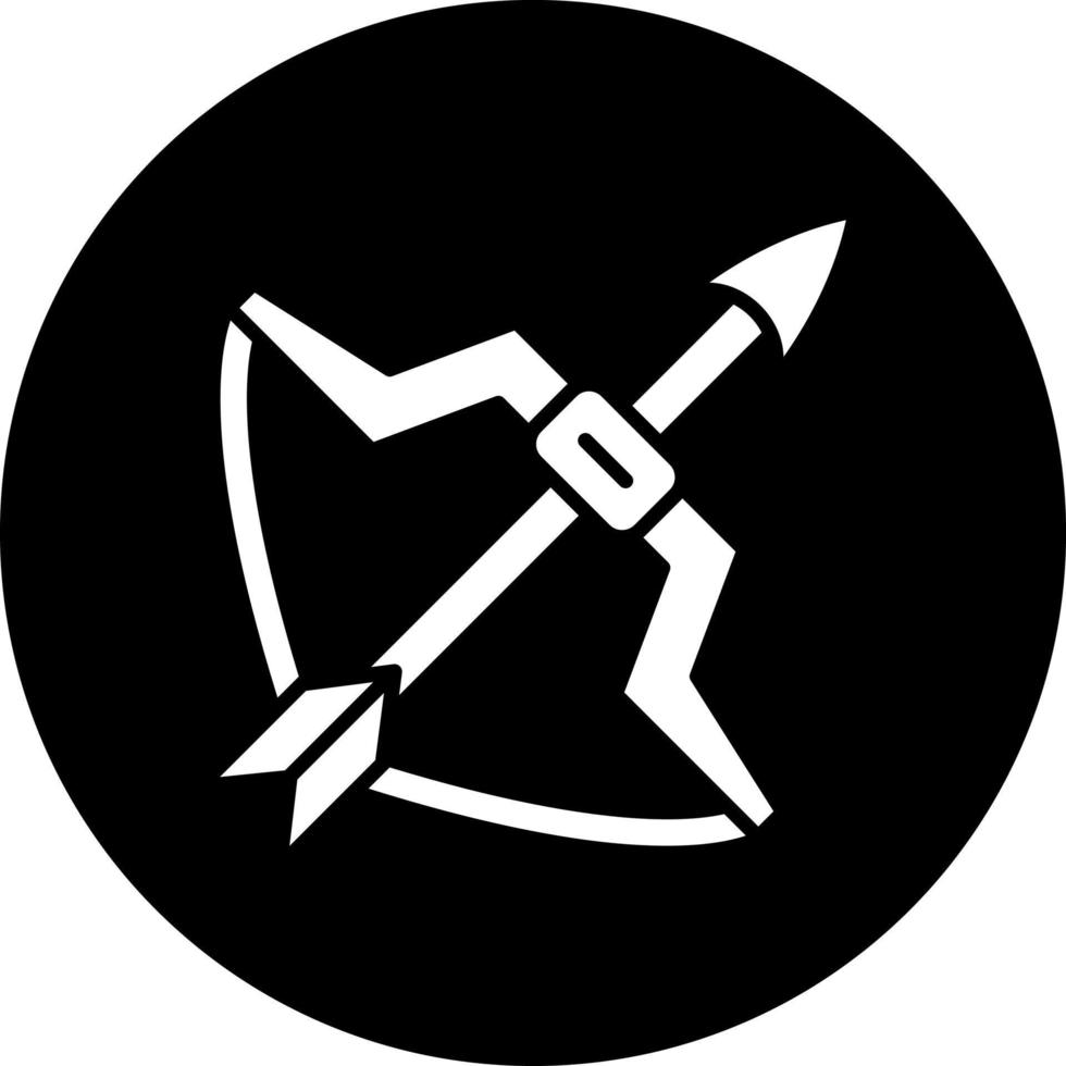 Bow Arrow Vector Icon Style