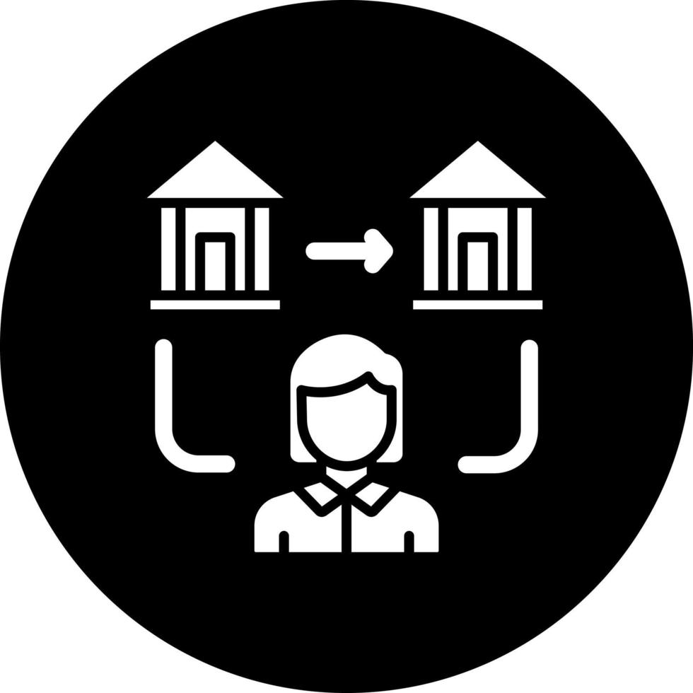 Wire Transfer Operator Vector Icon Style