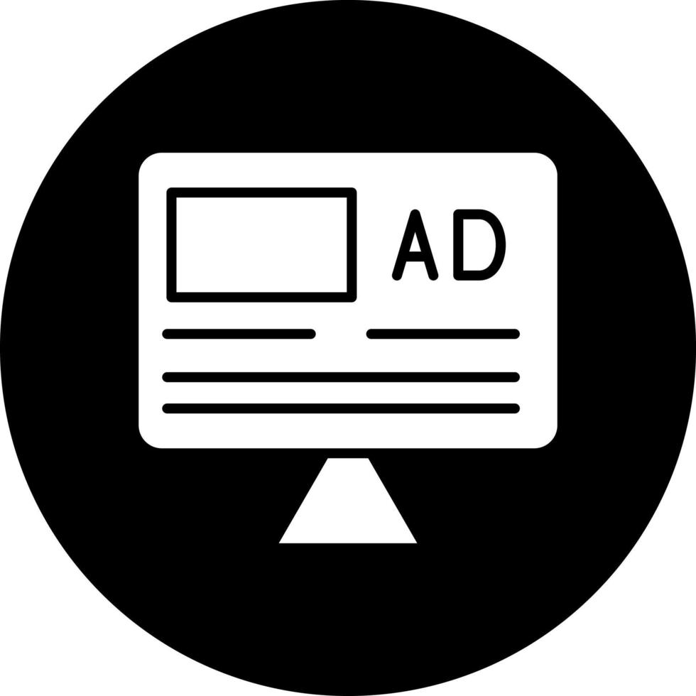 Advertisement Vector Icon Style