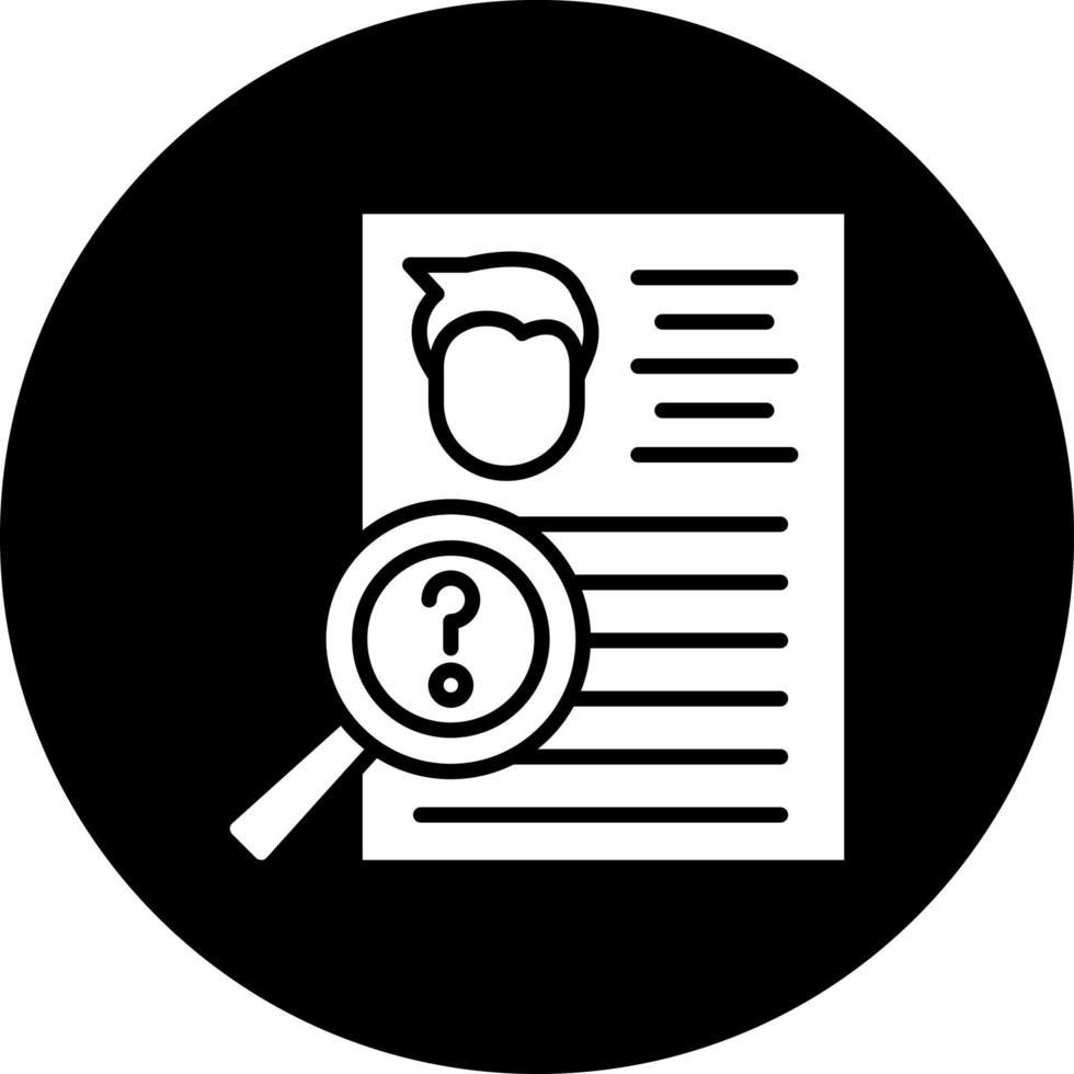 Background Check Vector Icon Style