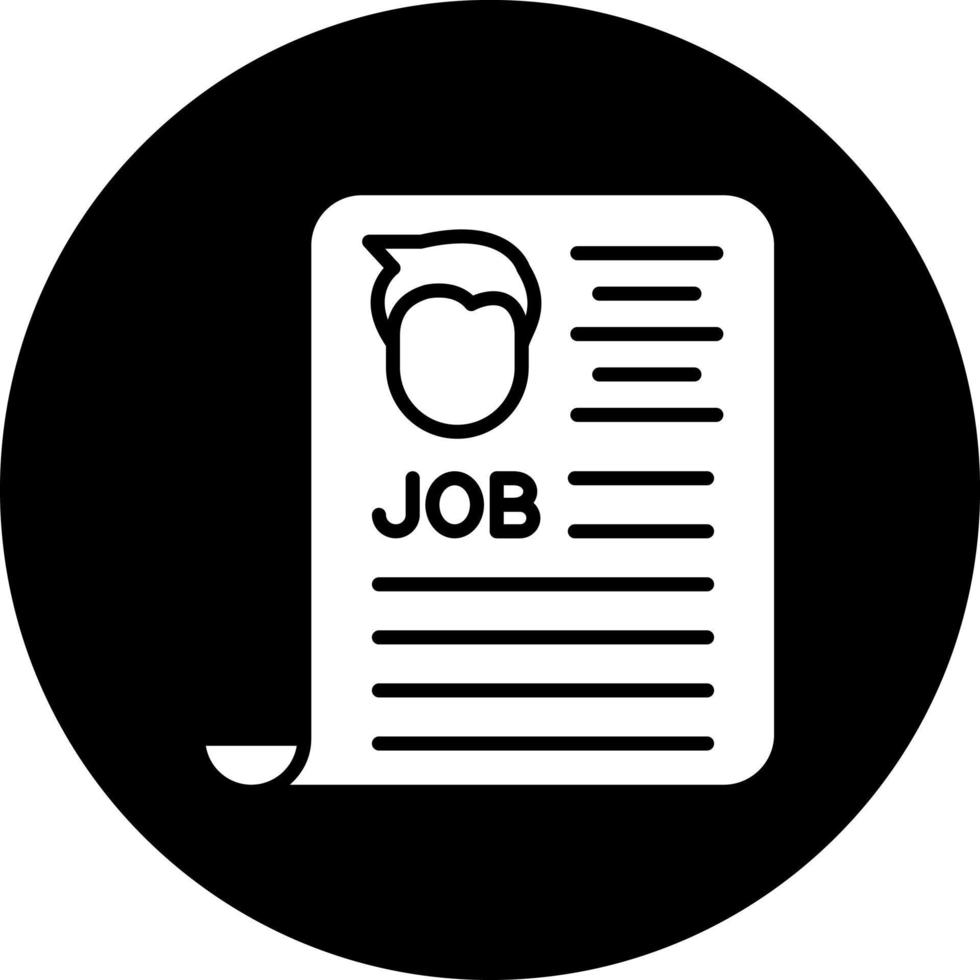 Job Ad Vector Icon Style