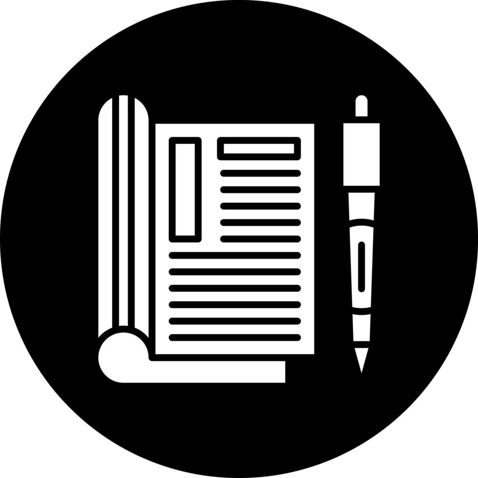 editorial vector icono estilo