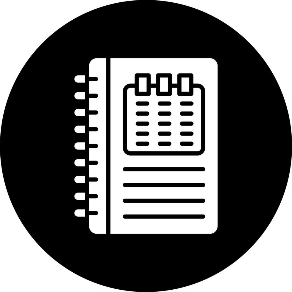 Appointment Book Vector Icon Style