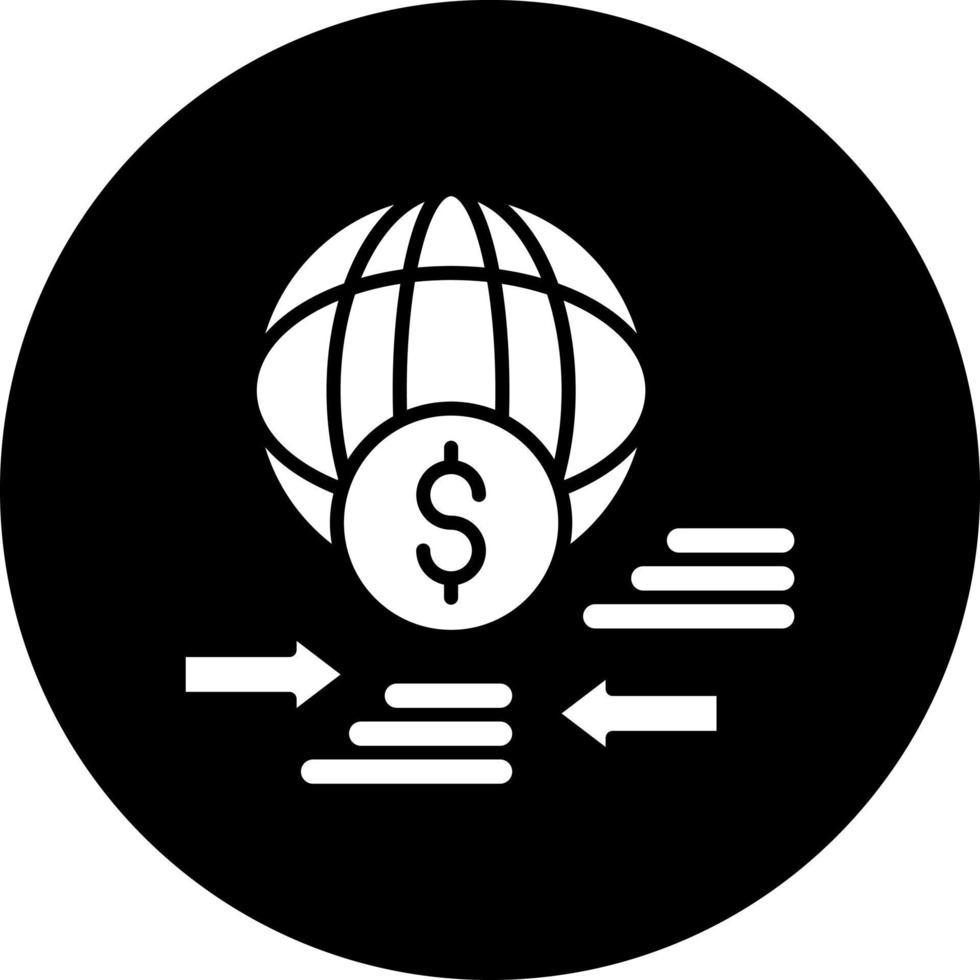 fondos transferir vector icono estilo