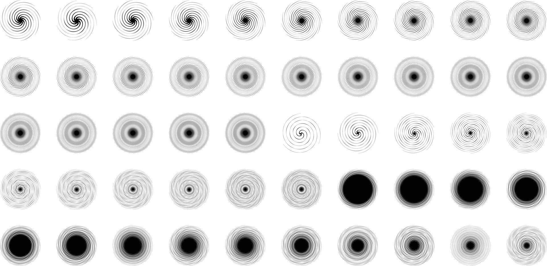 destellos forma y fuego copos forma conjunto de 50 vector