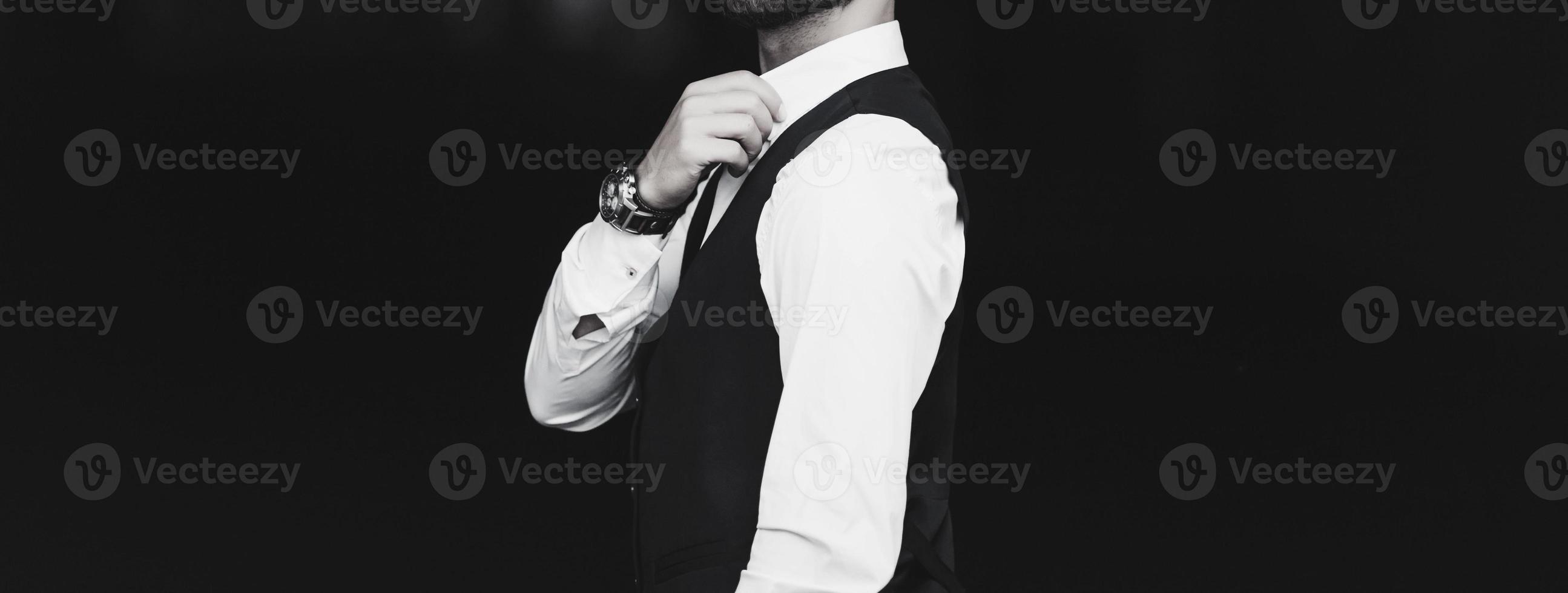 handsome man in suit photo