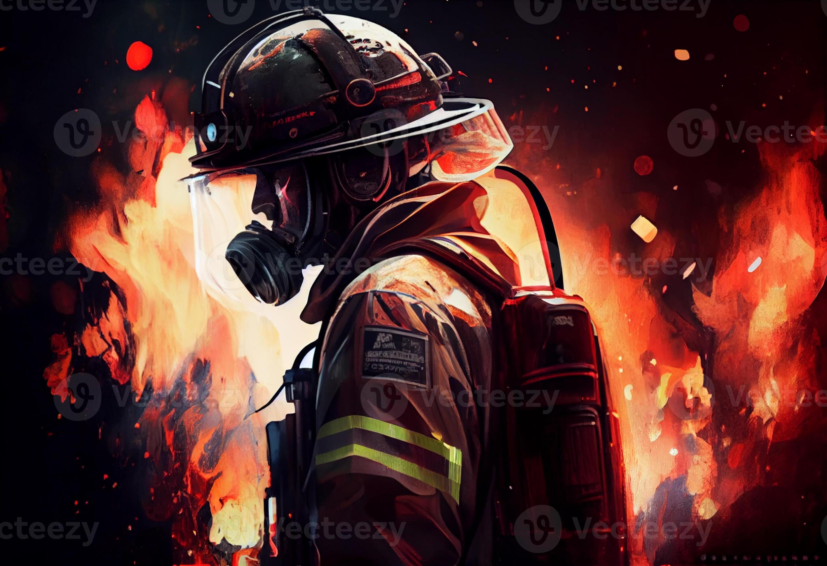 Buy Firefighter Digital Download Wildland Fire Engine Wallpaper Online in  India  Etsy