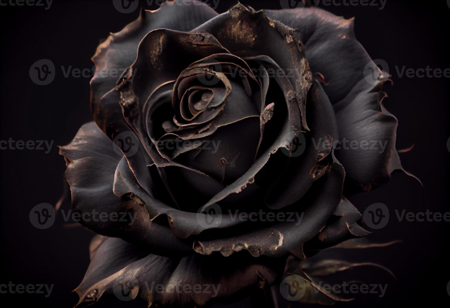 Full beautiful knitted rose black vantablack stem , Generate Ai 22875444  Stock Photo at Vecteezy
