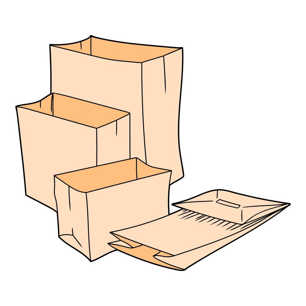 cartoon paper bag 22628786 Vector Art at Vecteezy