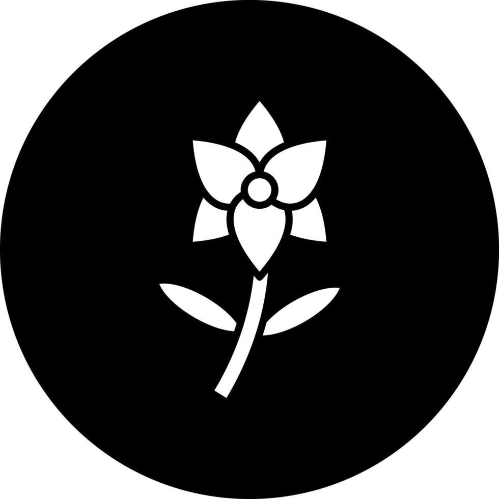 orquídea vector icono estilo