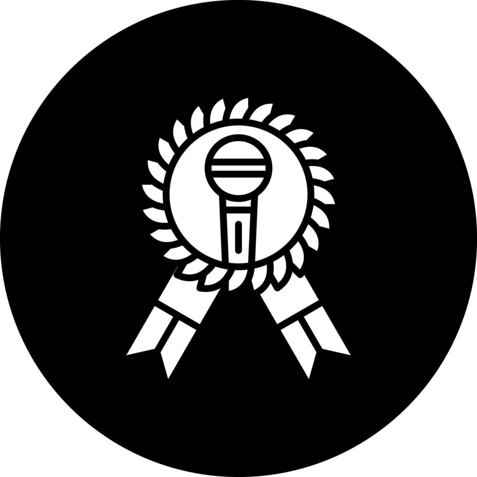 Journalism Award Vector Icon Style