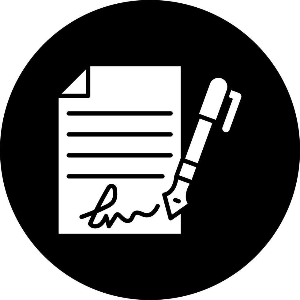 Contract Vector Icon Style