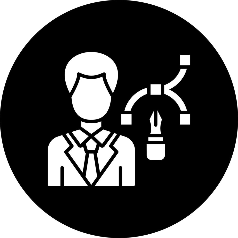 Designer Male Vector Icon Style