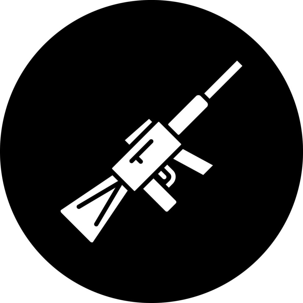 rifle vector icono estilo