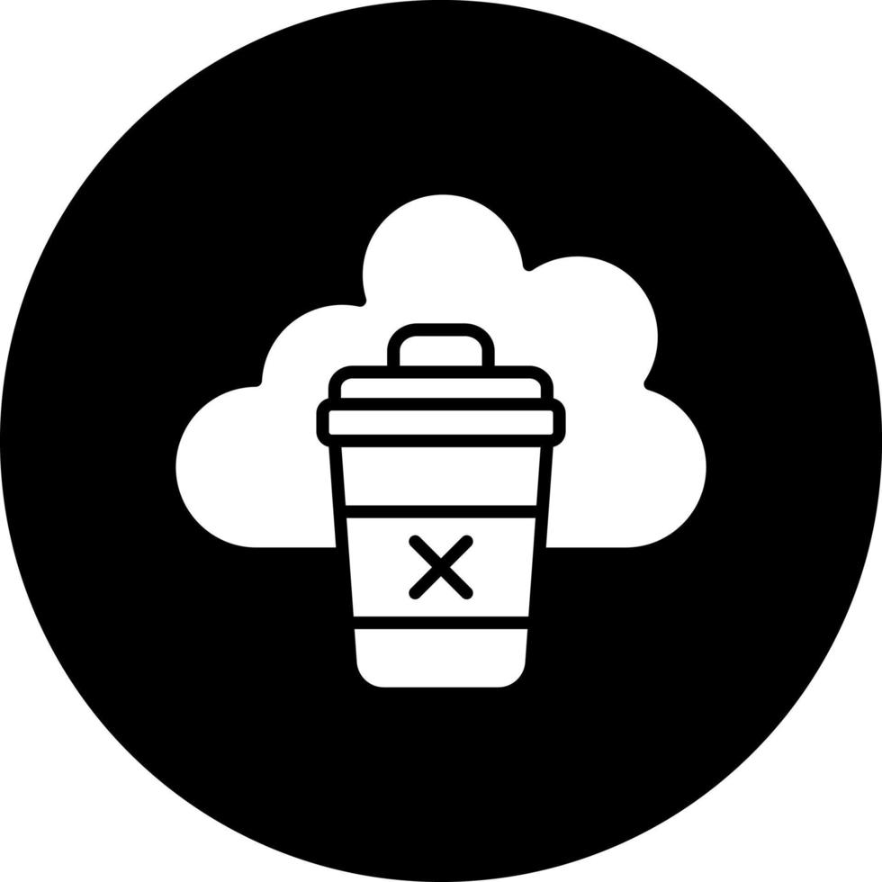 Cloud Delete Vector Icon Style