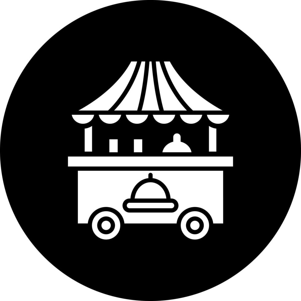 Food Cart Vector Icon Style