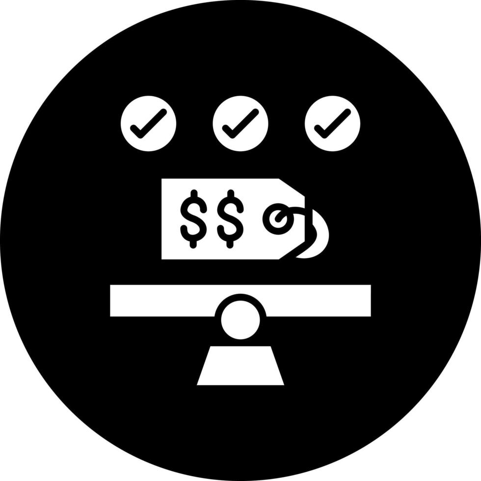 Fair Market Value Vector Icon Style