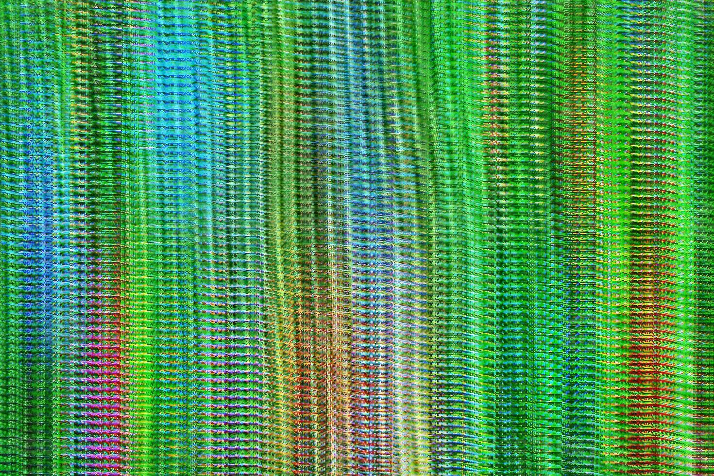Green television static background photo