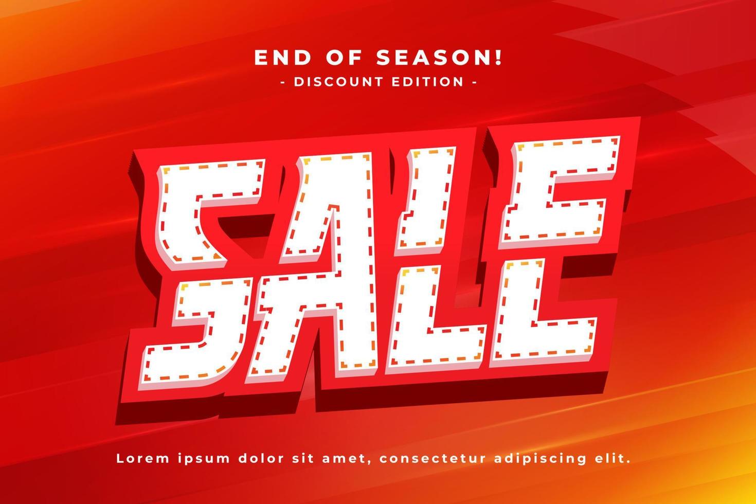 Sale Big Promo Text Effect vector