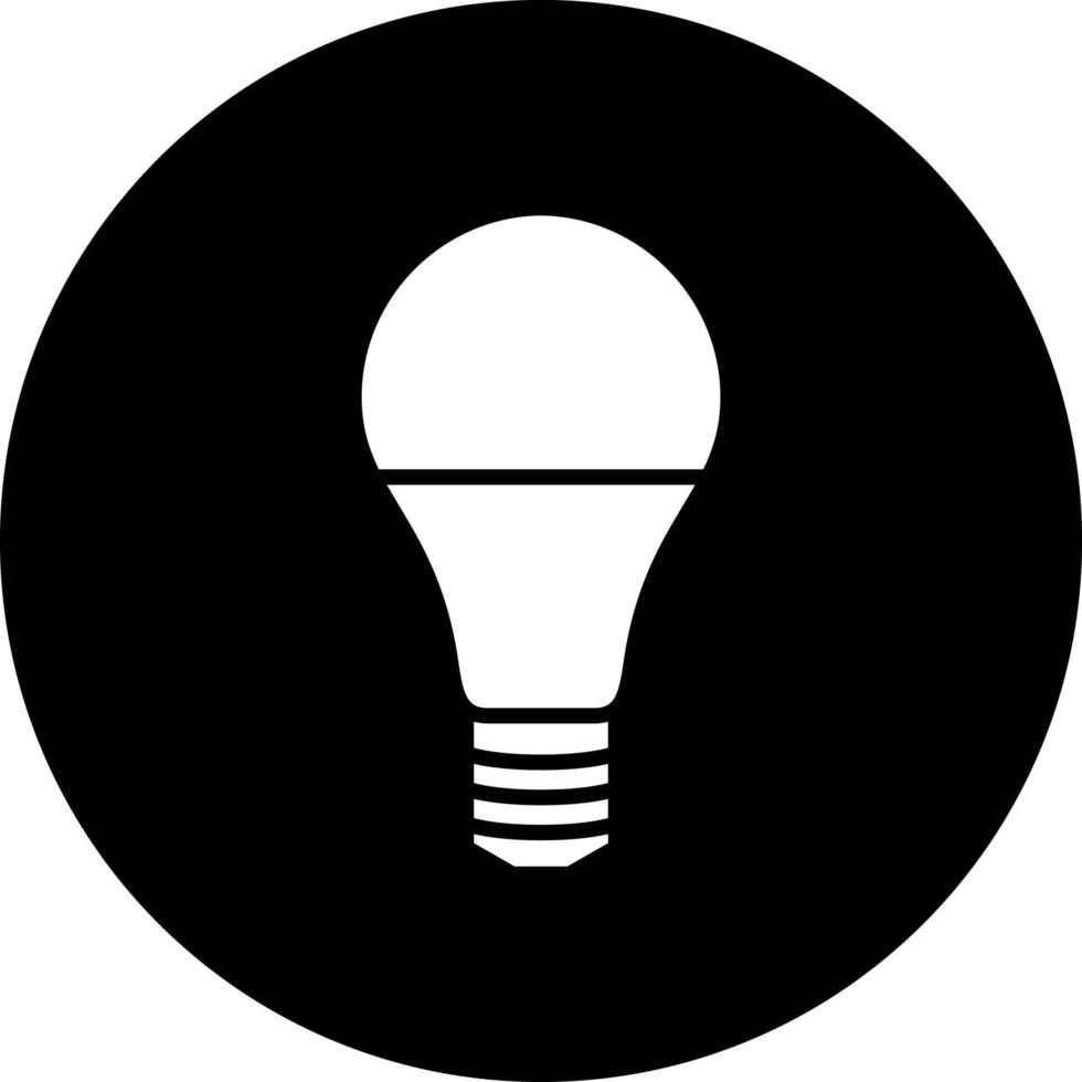 LED lámpara vector icono estilo