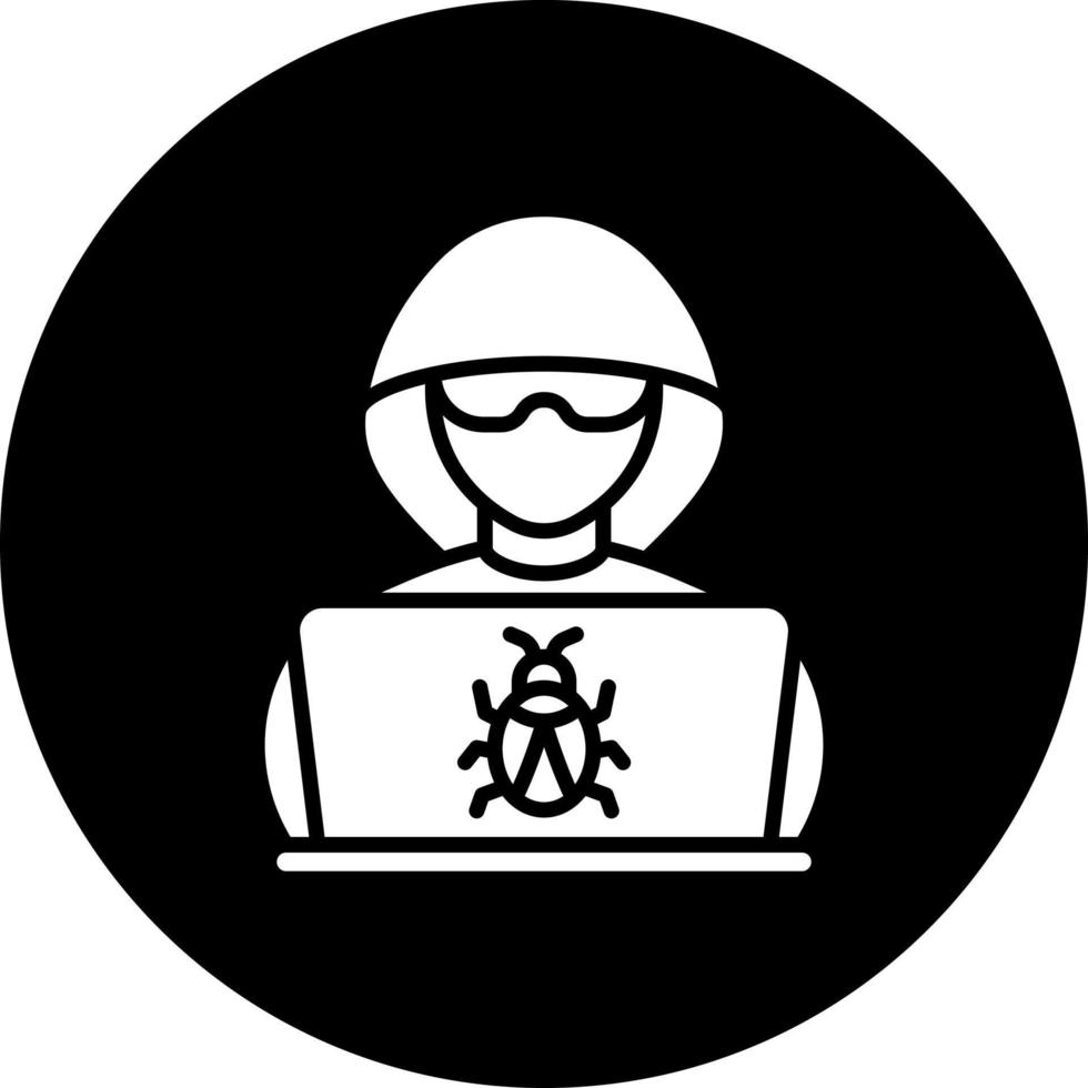 hacker vector icono estilo