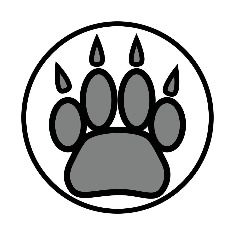 Foot print animal vector