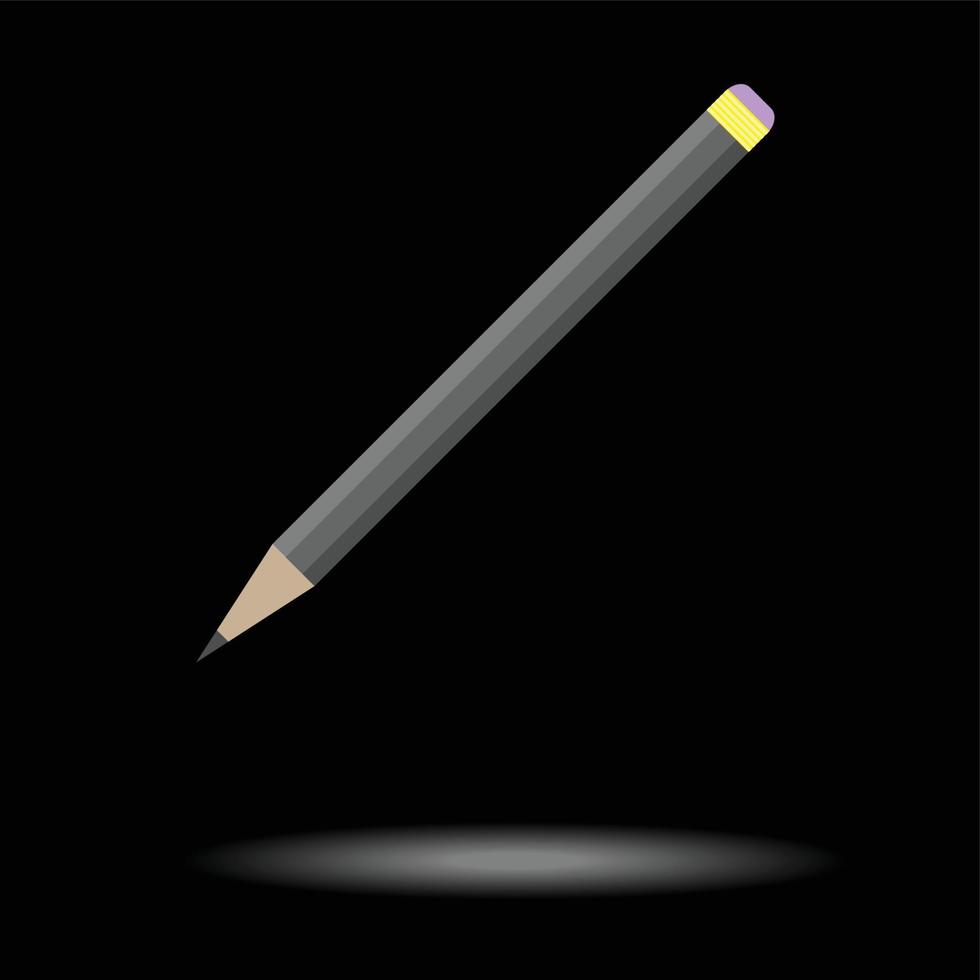 Icon pencil isolated vector