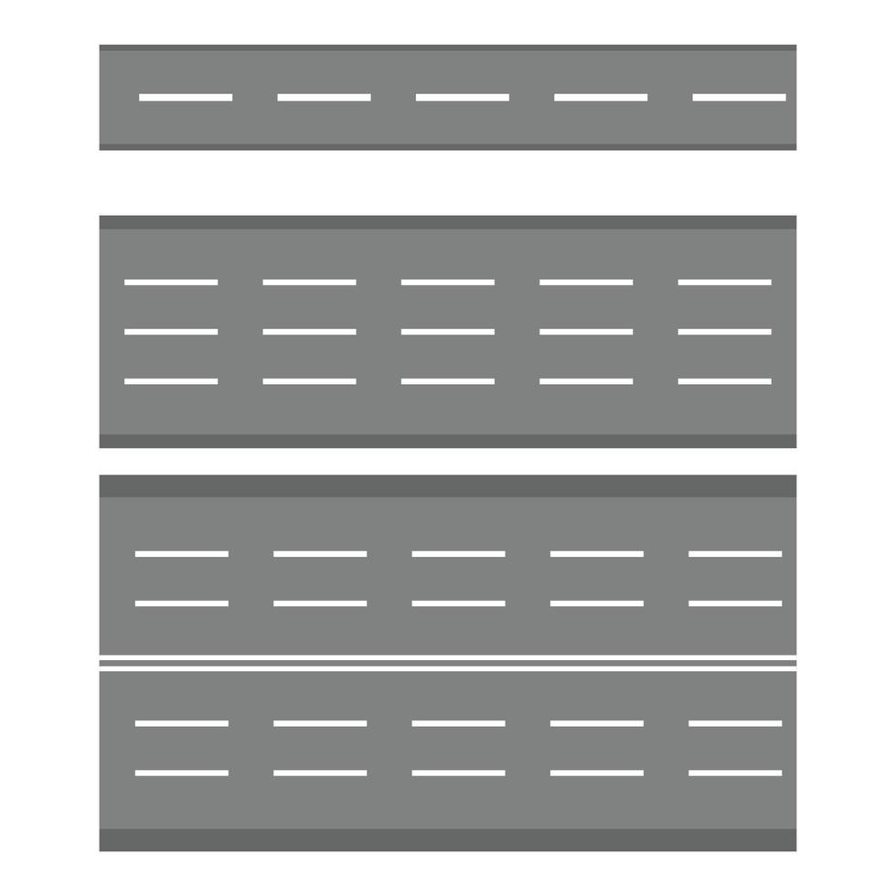 Set of road vector