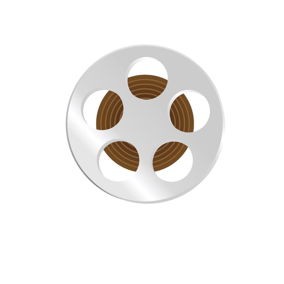 Spool of film vector