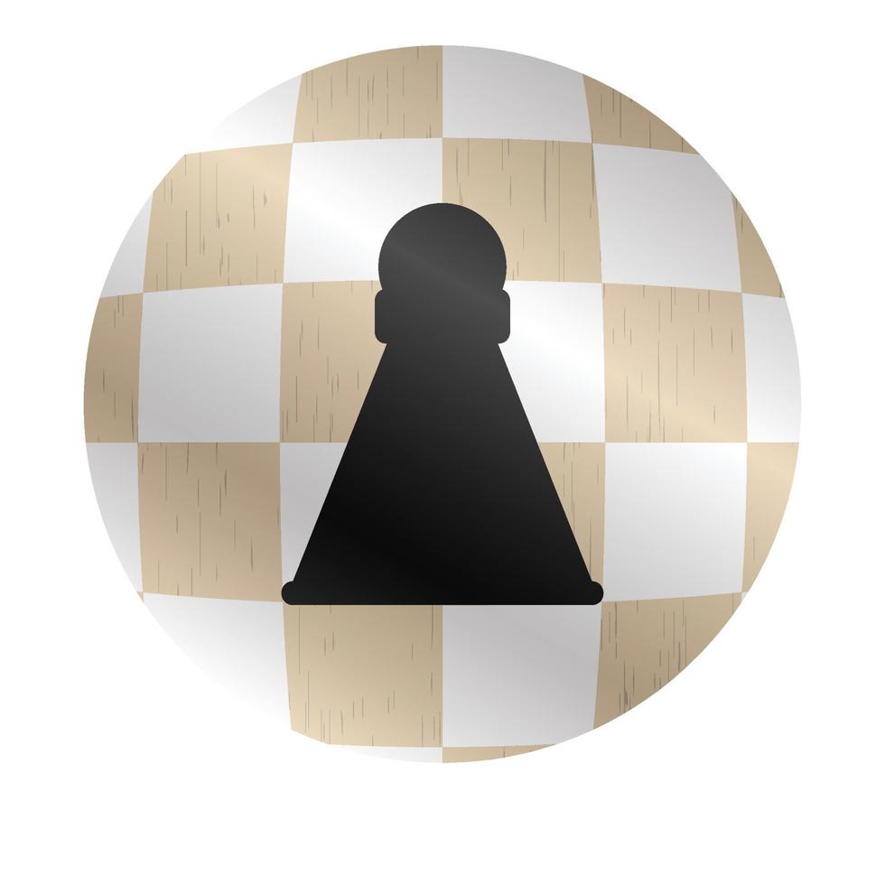 Icon chess king vector