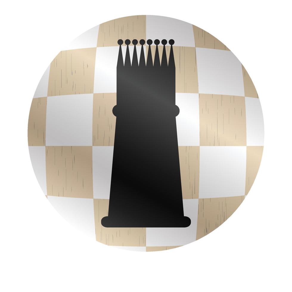 Icon chess king vector