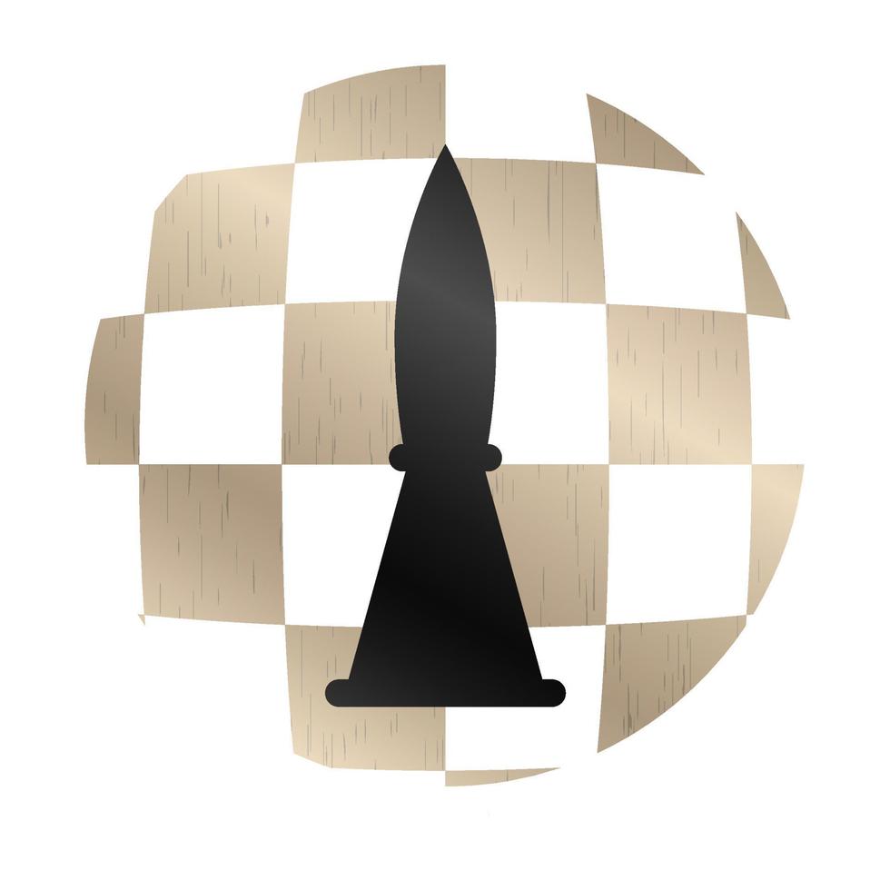 Icon chess bishop vector