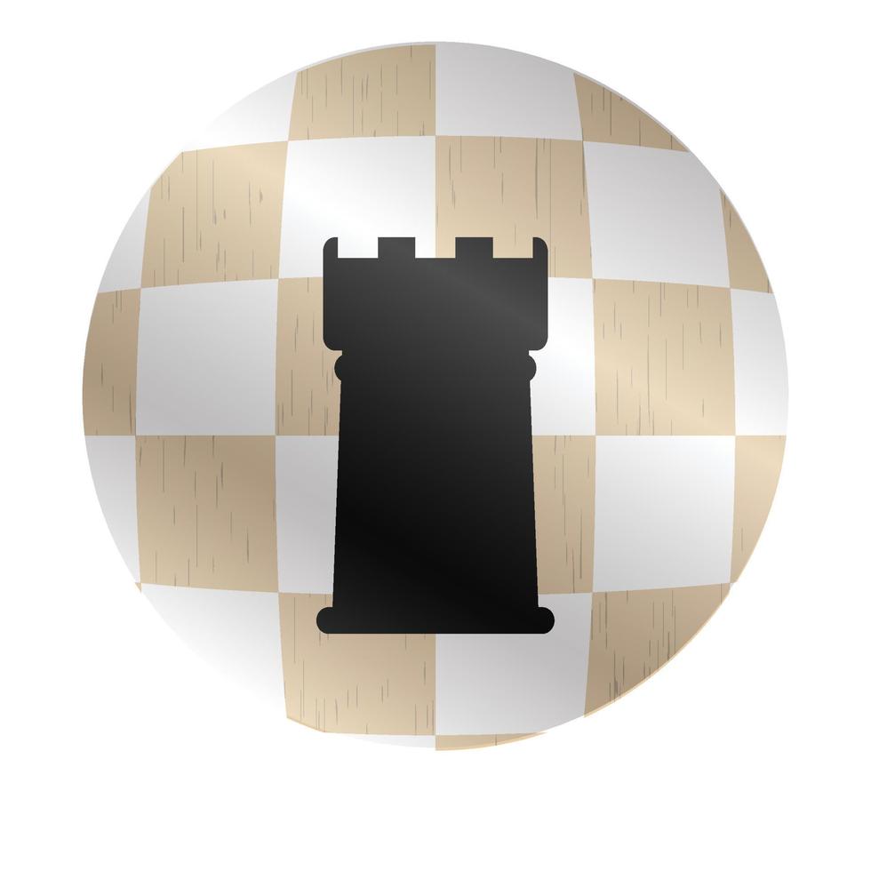 Icon chess king vector