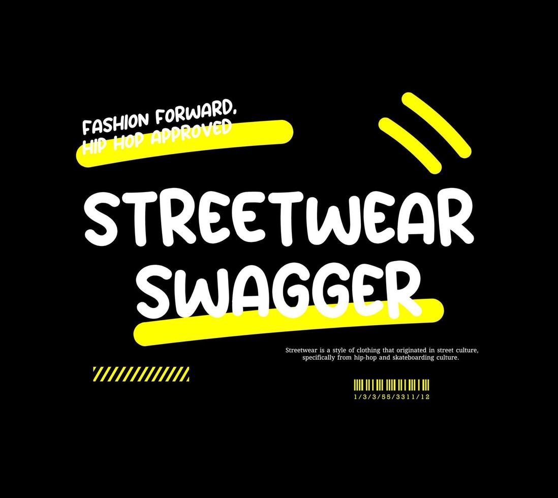 Urban Style Aesthetic T-Shirt Design, Casual Fashion Streetwear, Slogan Typography. for Screen Printing Design vector