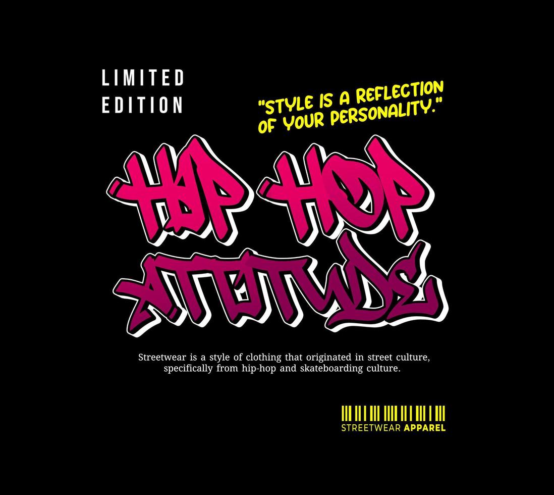 Urban Style Aesthetic T-Shirt Design, Casual Fashion Streetwear, Slogan Typography. for Screen Printing Design vector