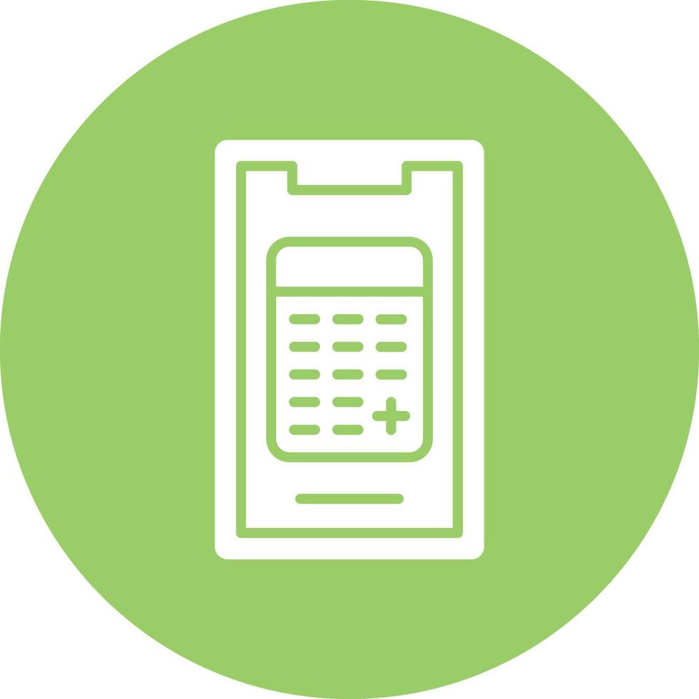 Vector Design Mobile Calculator Icon Style