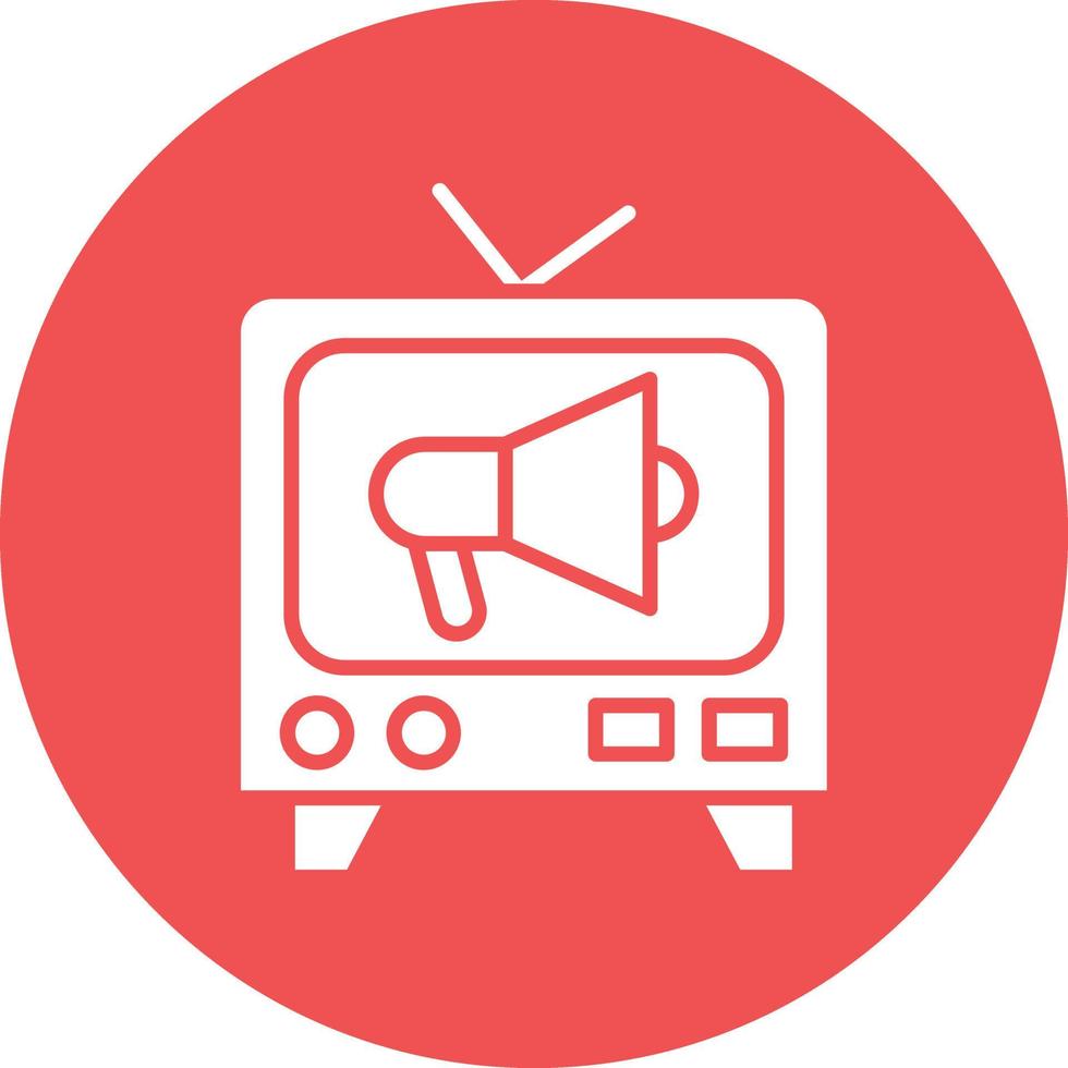 Vector Design TV Commercial Icon Style