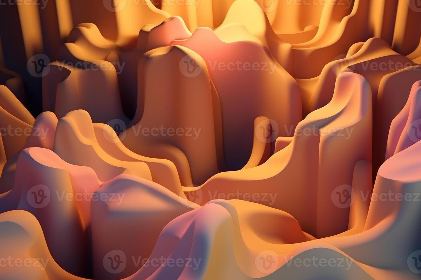 abstract orange pastel color gradient wax background photo