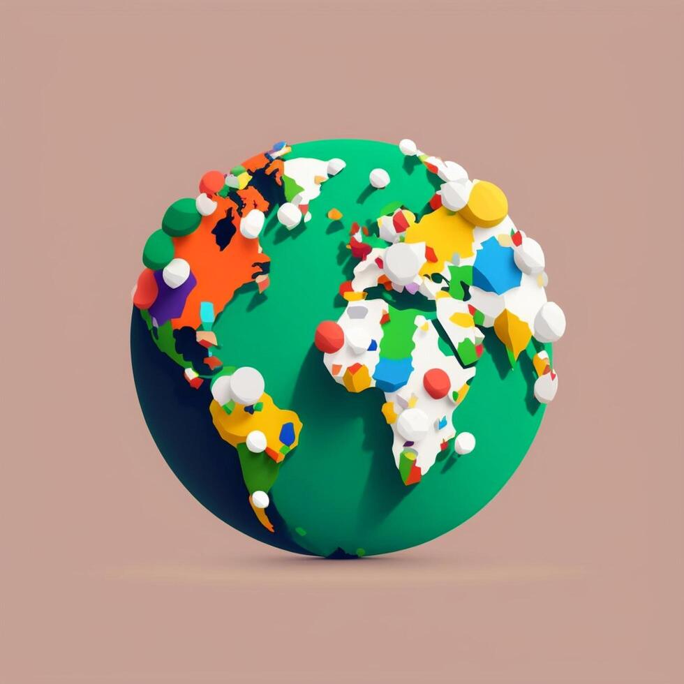 Save earth theme globe planet photo