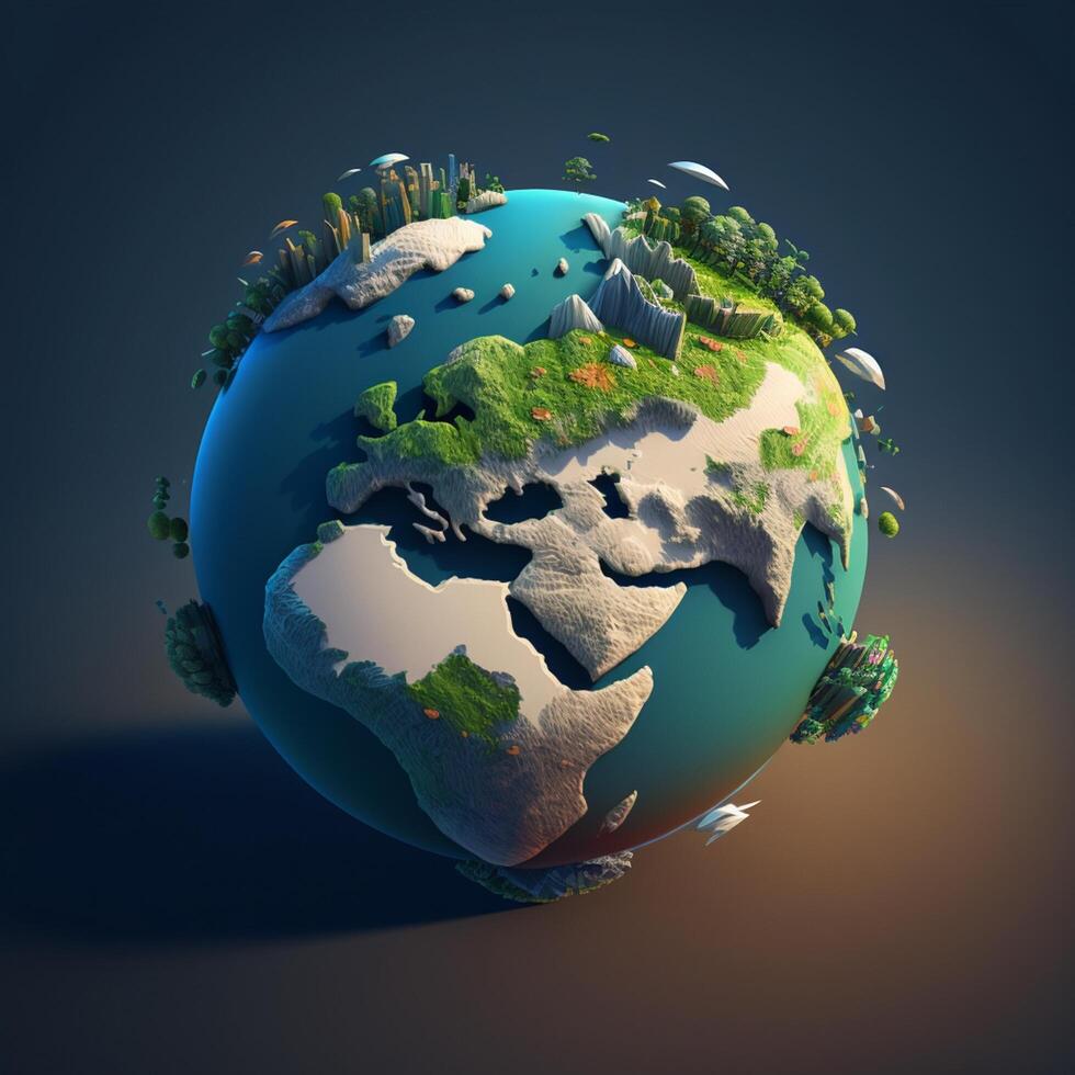 Save earth theme globe planet photo