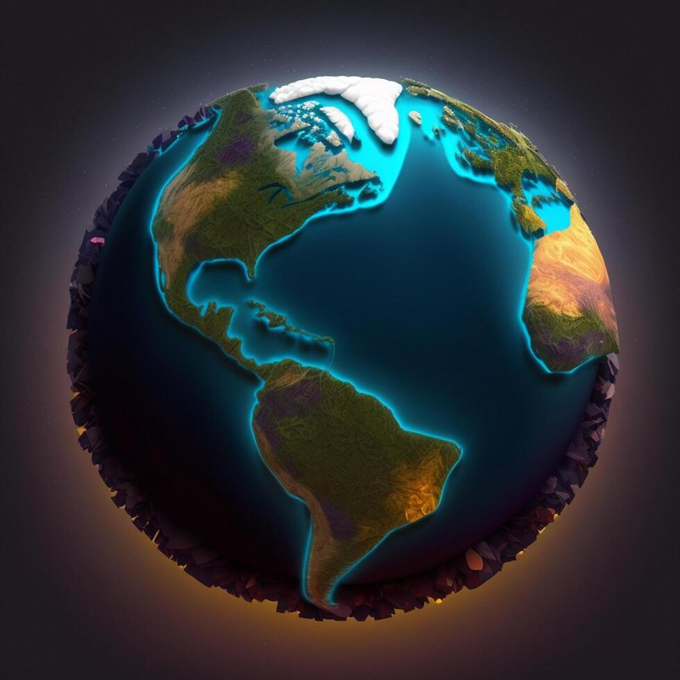 Save earth theme globe planet photo