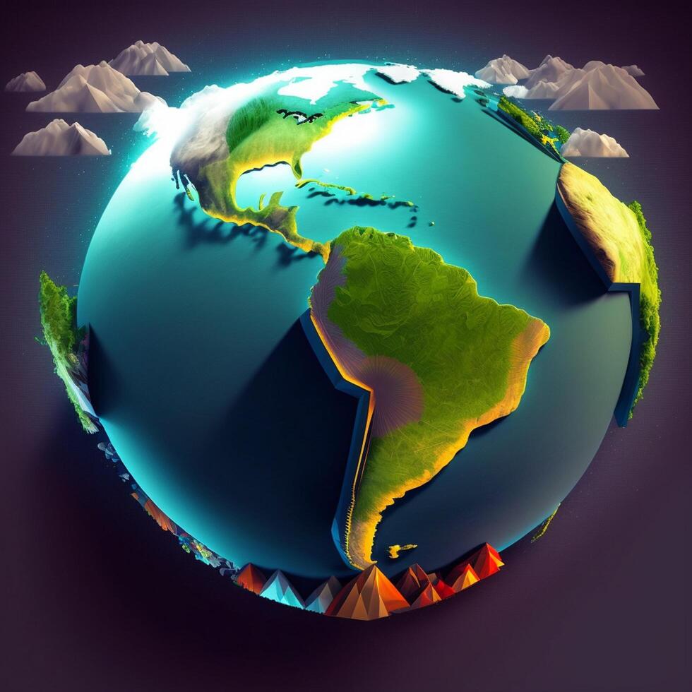 Save earth theme globe planet photo
