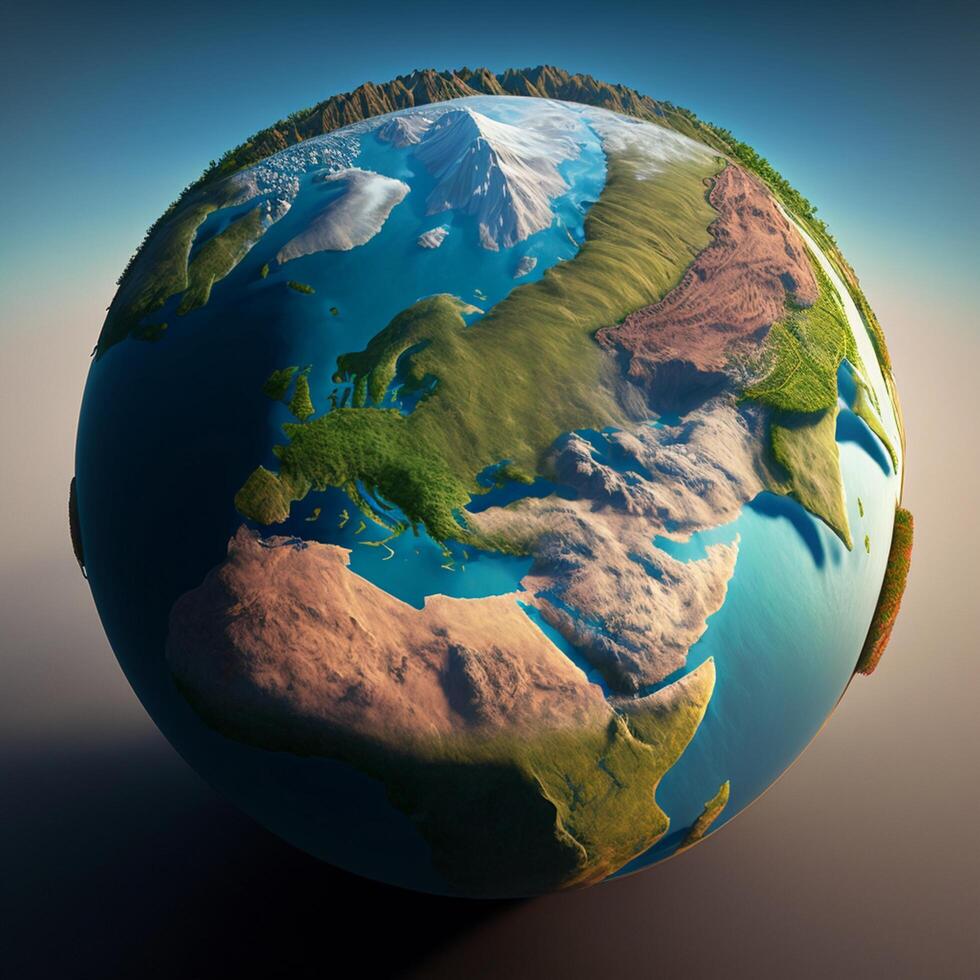 Earth globe Planet Save earth Go green photo