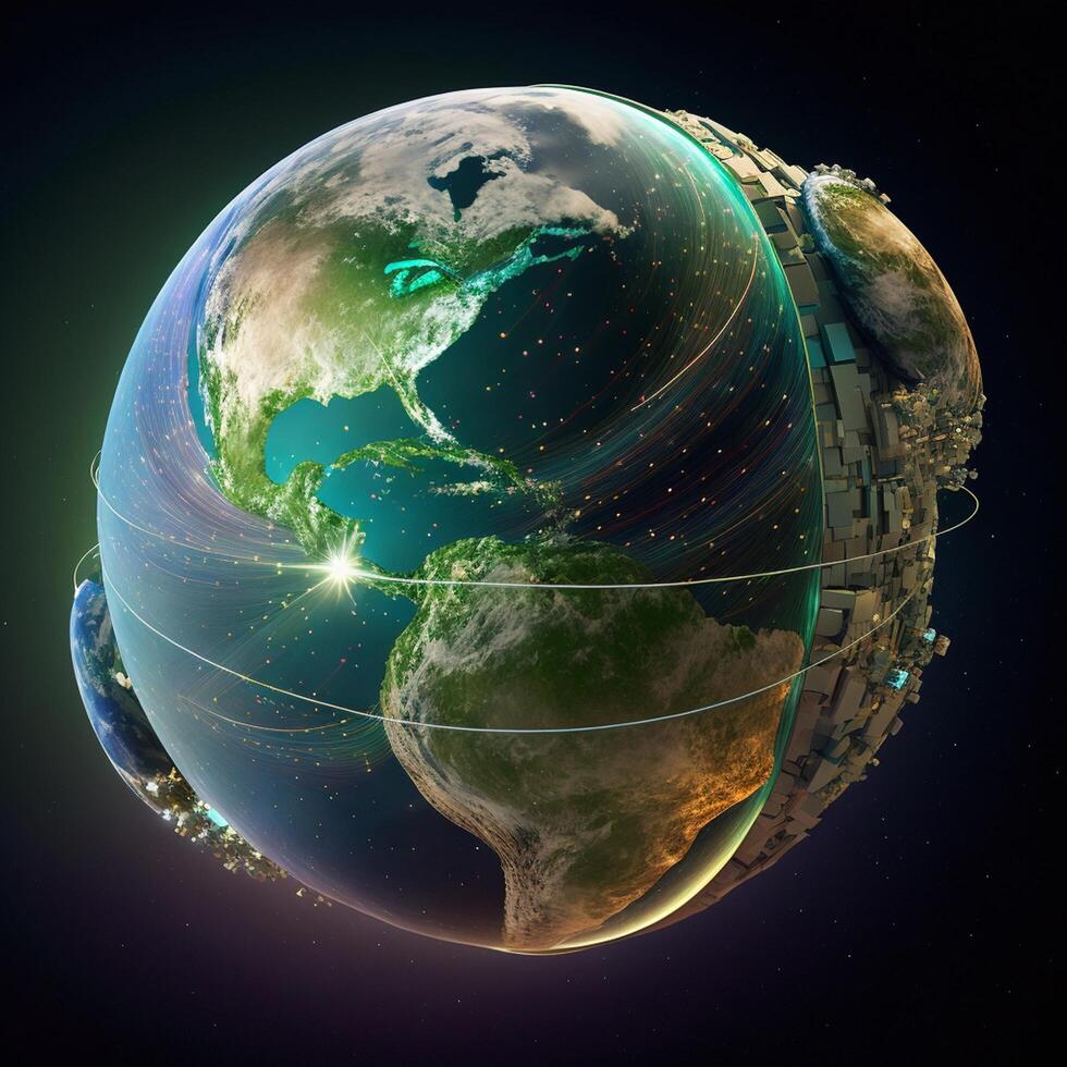 Earth globe Planet Save earth Go green photo